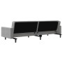 2-Sitzer-Schlafsofa mit zwei hellgrauen Samtkissen von , Sofas - Ref: Foro24-375918, Preis: 271,84 €, Rabatt: %