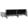 2-Sitzer-Schlafsofa mit zwei hellgrauen Samtkissen von , Sofas - Ref: Foro24-375918, Preis: 258,36 €, Rabatt: %