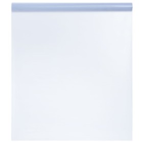Lámina de ventana esmerilada PVC gris transparente 45x500 cm