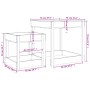 Mesas de arena 2 uds madera maciza de pino de , Estructuras para juegos al aire libre - Ref: Foro24-825051, Precio: 93,40 €