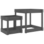 Mesas de arena 2 uds madera maciza de pino gris de , Estructuras para juegos al aire libre - Ref: Foro24-825053, Precio: 74,05 €