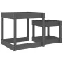 Sand tables 2 pcs solid gray pine wood by , Structures for outdoor games - Ref: Foro24-825053, Price: 73,41 €, Discount: %