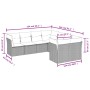 8-piece garden sofa set and black synthetic rattan cushions by , Garden sets - Ref: Foro24-3250425, Price: 499,60 €, Discount: %