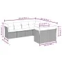 8-piece garden sofa set and black synthetic rattan cushions by , Garden sets - Ref: Foro24-3250425, Price: 492,53 €, Discount: %