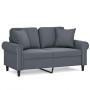 2-Sitzer-Sofa mit dunkelgrauen Samtkissen 120 cm von , Sofas - Ref: Foro24-3200936, Preis: 293,65 €, Rabatt: %