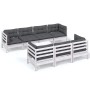 Gartenmöbel 8-teilig mit Kissen aus massivem Kiefernholz von , Gartensets - Ref: Foro24-3096161, Preis: 750,76 €, Rabatt: %