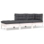 Garden furniture 8 pieces with solid pine wood cushions by , Garden sets - Ref: Foro24-3096161, Price: 750,76 €, Discount: %