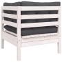 Garden furniture 8 pieces with solid pine wood cushions by , Garden sets - Ref: Foro24-3096161, Price: 750,76 €, Discount: %