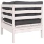 Muebles de jardín 8 pzas con cojines madera maciza de pino de , Conjuntos de jardín - Ref: Foro24-3096161, Precio: 740,57 €, ...