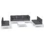 Gartenmöbel 8-teilig mit Kissen aus massivem Kiefernholz von , Gartensets - Ref: Foro24-3096227, Preis: 699,11 €, Rabatt: %