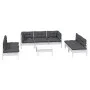 Garden furniture 8 pieces with solid pine wood cushions by , Garden sets - Ref: Foro24-3096227, Price: 699,11 €, Discount: %