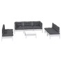 Gartenmöbel 8-teilig mit Kissen aus massivem Kiefernholz von , Gartensets - Ref: Foro24-3096227, Preis: 708,78 €, Rabatt: %