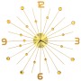 Gold metal wall clock 70 cm by vidaXL, Wall clocks - Ref: Foro24-283857, Price: 70,53 €, Discount: %