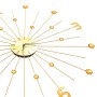 Gold metal wall clock 70 cm by vidaXL, Wall clocks - Ref: Foro24-283857, Price: 70,53 €, Discount: %
