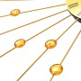 Reloj de pared de metal dorado 70 cm de vidaXL, Relojes de pared - Ref: Foro24-283857, Precio: 70,53 €, Descuento: %