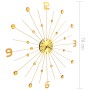Gold metal wall clock 70 cm by vidaXL, Wall clocks - Ref: Foro24-283857, Price: 70,53 €, Discount: %