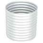 Arriate de acero galvanizado plateado 80x80x81 cm