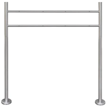 Stainless steel support for 2 outdoor mailboxes by , Posts for mailboxes - Ref: Foro24-50355, Price: 54,16 €, Discount: %
