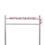 Stainless steel support for 2 outdoor mailboxes by , Posts for mailboxes - Ref: Foro24-50355, Price: 54,16 €, Discount: %