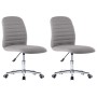 Dining chairs 2 units light gray fabric by vidaXL, dining chairs - Ref: Foro24-283599, Price: 118,88 €, Discount: %
