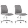 Dining chairs 2 units light gray fabric by vidaXL, dining chairs - Ref: Foro24-283599, Price: 91,94 €, Discount: %