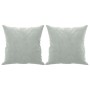 2-seater sofa with light gray velvet cushions 140 cm by , Sofas - Ref: Foro24-3200945, Price: 245,82 €, Discount: %