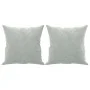 2-seater sofa with light gray velvet cushions 140 cm by , Sofas - Ref: Foro24-3200945, Price: 200,70 €, Discount: %