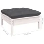 Muebles de jardín 10 pzas con cojines blanco madera de pino de , Conjuntos de jardín - Ref: Foro24-3096990, Precio: 881,71 €,...