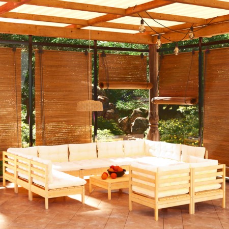 Gartenmöbel 12 Stück Kissen aus massivem Kiefernholz von , Gartensets - Ref: Foro24-3097265, Preis: 996,27 €, Rabatt: %