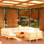 Gartenmöbel 12 Stück Kissen aus massivem Kiefernholz von , Gartensets - Ref: Foro24-3097265, Preis: 996,27 €, Rabatt: %