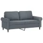 2-Sitzer-Sofa mit dunkelgrauen Samtkissen 140 cm von , Sofas - Ref: Foro24-3200946, Preis: 235,80 €, Rabatt: %
