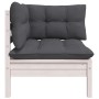 6-piece garden furniture set with solid pine wood and cushions by , Garden sets - Ref: Foro24-3096191, Price: 520,30 €, Disco...