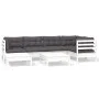 7 Stk. Gartenmöbel und Kissen aus massivem Kiefernholz von , Gartensets - Ref: Foro24-3096545, Preis: 595,53 €, Rabatt: %