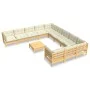 Garden furniture 12 pieces and cream pine wood cushions by , Garden sets - Ref: Foro24-3097025, Price: 983,28 €, Discount: %