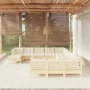 Gartenmöbel 12-teilig und Kissen Zirbenholz creme von , Gartensets - Ref: Foro24-3097067, Preis: 983,28 €, Rabatt: %