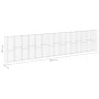 Muro de gaviones con cubiertas acero galvanizado 900x30x200 cm