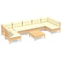 Gartenmöbel 8-teilig Kissen massives Zirbenholz von , Gartensets - Ref: Foro24-3097169, Preis: 707,14 €, Rabatt: %
