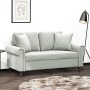 2-seater sofa with light gray velvet cushions 120 cm by , Sofas - Ref: Foro24-3200935, Price: 285,32 €, Discount: %