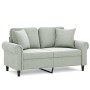 2-seater sofa with light gray velvet cushions 120 cm by , Sofas - Ref: Foro24-3200935, Price: 285,32 €, Discount: %