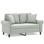 2-Sitzer-Sofa mit hellgrauen Samtkissen 120 cm von , Sofas - Ref: Foro24-3200935, Preis: 279,98 €, Rabatt: %