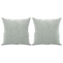 2-seater sofa with light gray velvet cushions 120 cm by , Sofas - Ref: Foro24-3200935, Price: 285,32 €, Discount: %