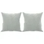 2-seater sofa with light gray velvet cushions 120 cm by , Sofas - Ref: Foro24-3200935, Price: 279,98 €, Discount: %
