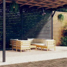 Garden furniture 8 pieces cushions solid pine wood by , Garden sets - Ref: Foro24-3096160, Price: 726,45 €, Discount: %
