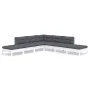 Muebles de jardín 7 pzas con cojines blanco madera de pino de , Conjuntos de jardín - Ref: Foro24-3096323, Precio: 603,95 €, ...