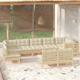Gartenmöbel 9-teilig und Kissen aus massivem Kiefernholz von , Gartensets - Ref: Foro24-3096478, Preis: 710,88 €, Rabatt: %