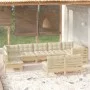 Garden furniture 9 pieces and cushions solid pine wood by , Garden sets - Ref: Foro24-3096478, Price: 710,88 €, Discount: %