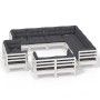 Muebles de jardín 11 pzas y cojines blanco madera maciza pino de , Conjuntos de jardín - Ref: Foro24-3096936, Precio: 1,00 €