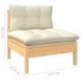 Gartenmöbel 12 Stück und Kissen aus massivem Kiefernholz von , Gartensets - Ref: Foro24-3097217, Preis: 977,22 €, Rabatt: %