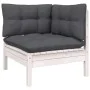 Garden furniture 7 pieces with white pine wood cushions by , Garden sets - Ref: Foro24-3096431, Price: 607,17 €, Discount: %
