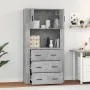Hohes Sideboard aus betongrauem Sperrholz von , Sideboards - Ref: Foro24-3185387, Preis: 170,61 €, Rabatt: %